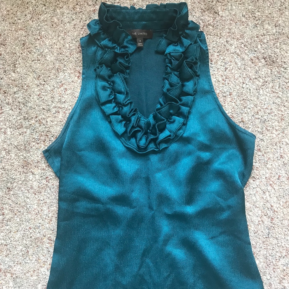 The Limited - Ruffle V-Neck Tank Top
